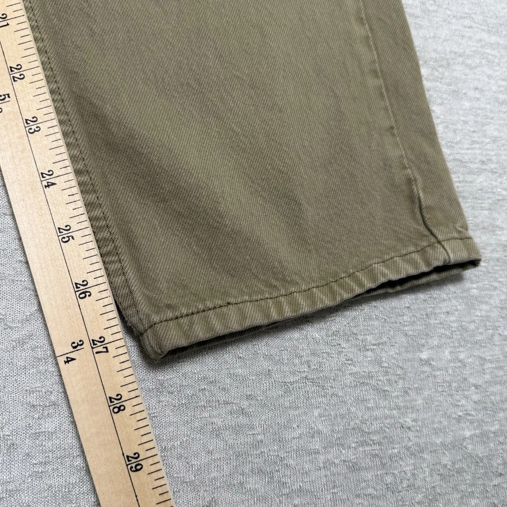 Levi's SilverTab Loose Jeans Womens 29x30 Khaki Green Straight Leg Denim Zip Fly - Picture 15 of 15